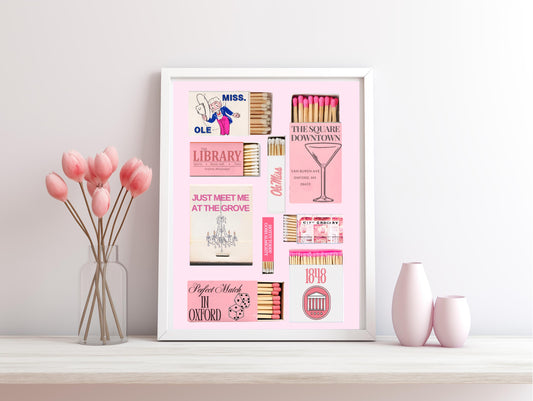 Ole Miss Matchbox Print