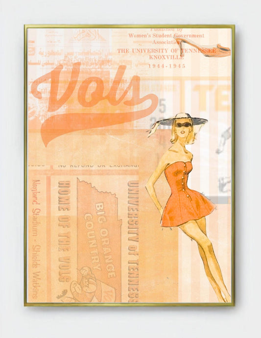 University of Tennessee Wall Print Vintage