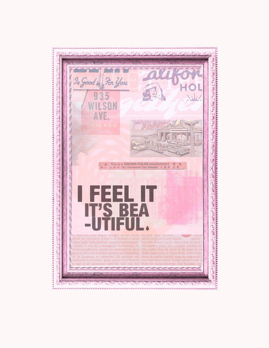 It's Beautiful Black Digital Print